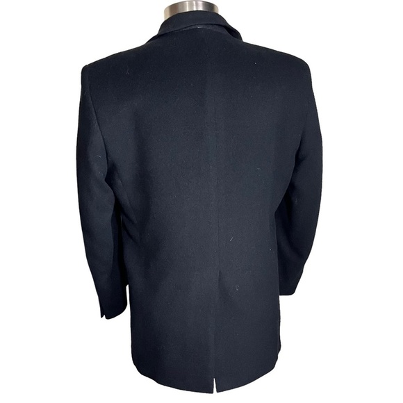 Gianfranco Ruffini Italy Men Black 100% Camel Hair  2 Button Suit Jacket Sz 40R - Picture 3 of 12